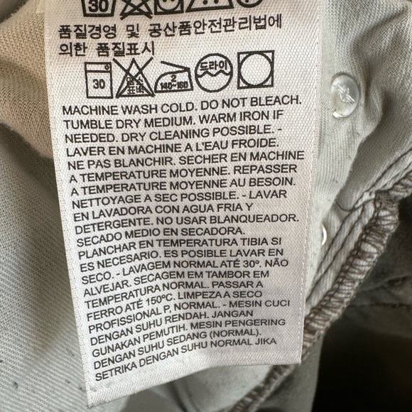 Dockers Distressed Gray Straight Fit Chino Jean pants Sz. 38x32 Men’s - Picture 11 of 12